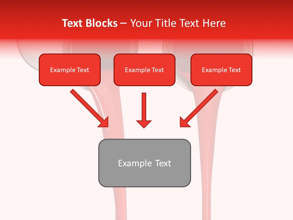 Pouring Drop Front View PowerPoint Template