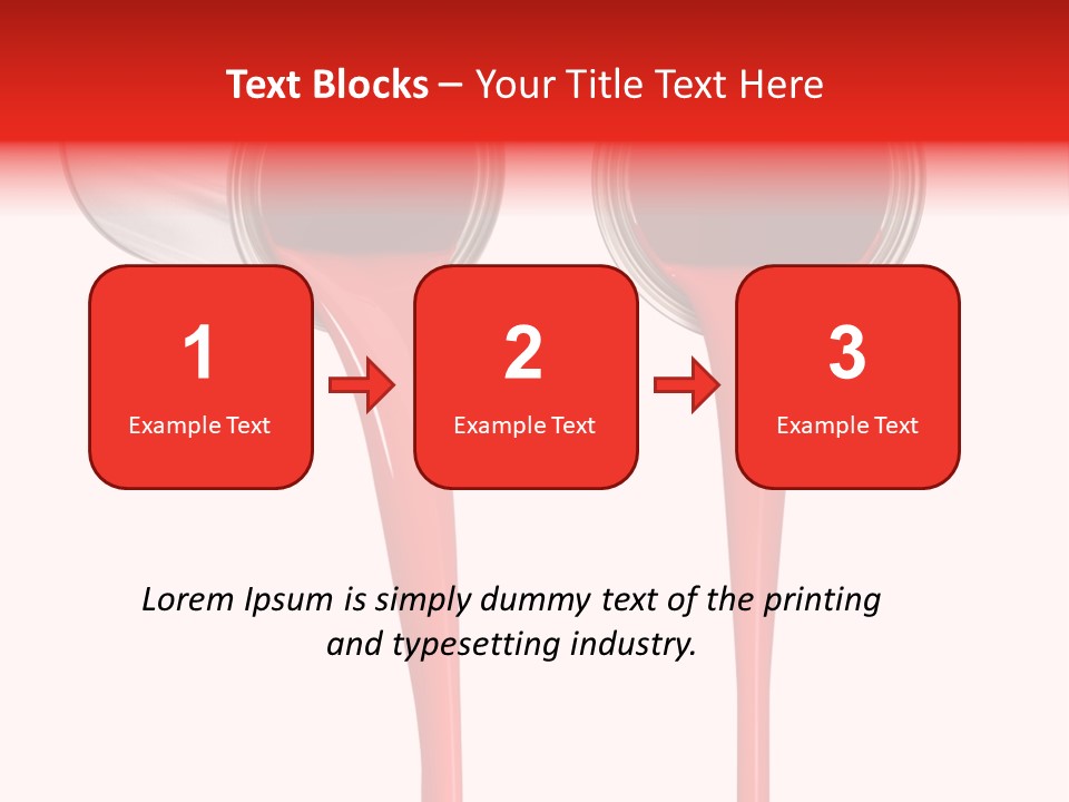 Pouring Drop Front View PowerPoint Template