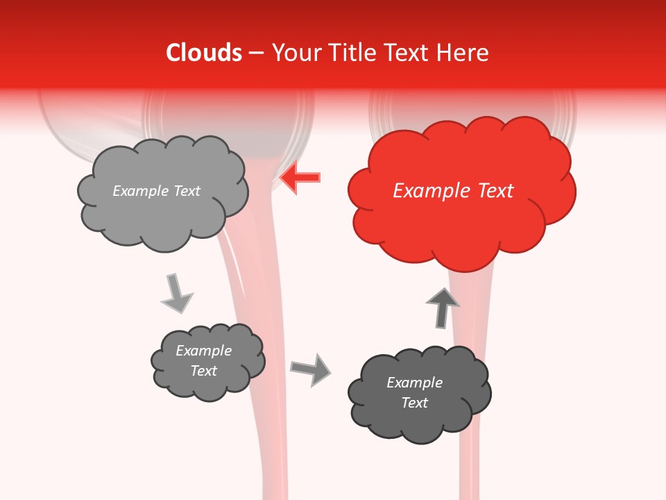 Pouring Drop Front View PowerPoint Template