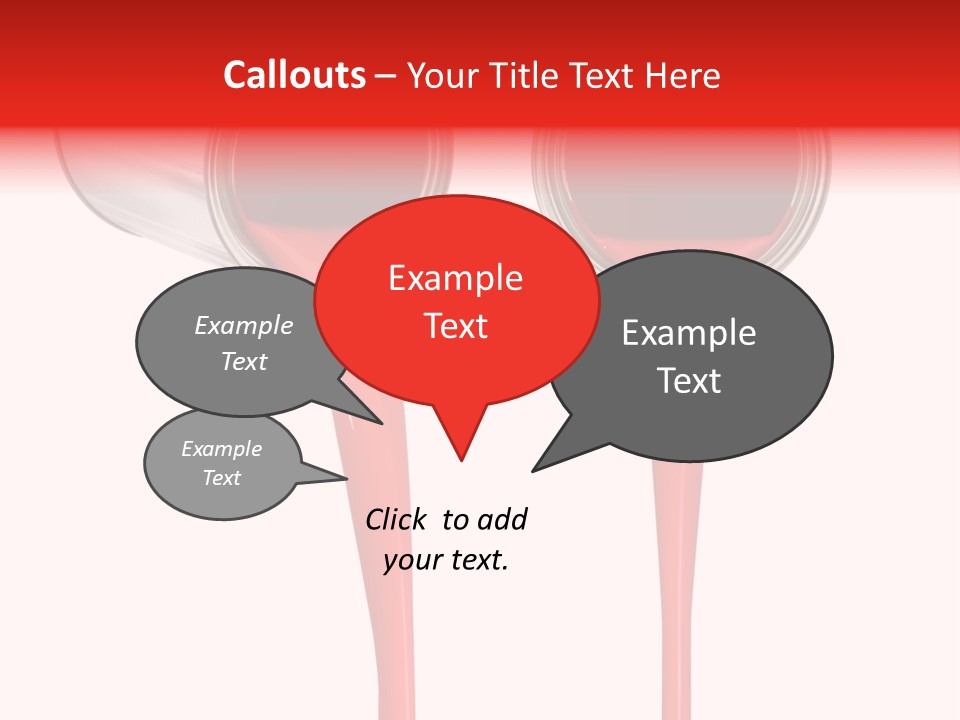 Pouring Drop Front View PowerPoint Template