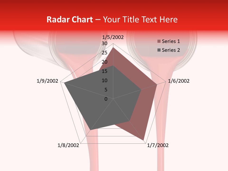 Pouring Drop Front View PowerPoint Template