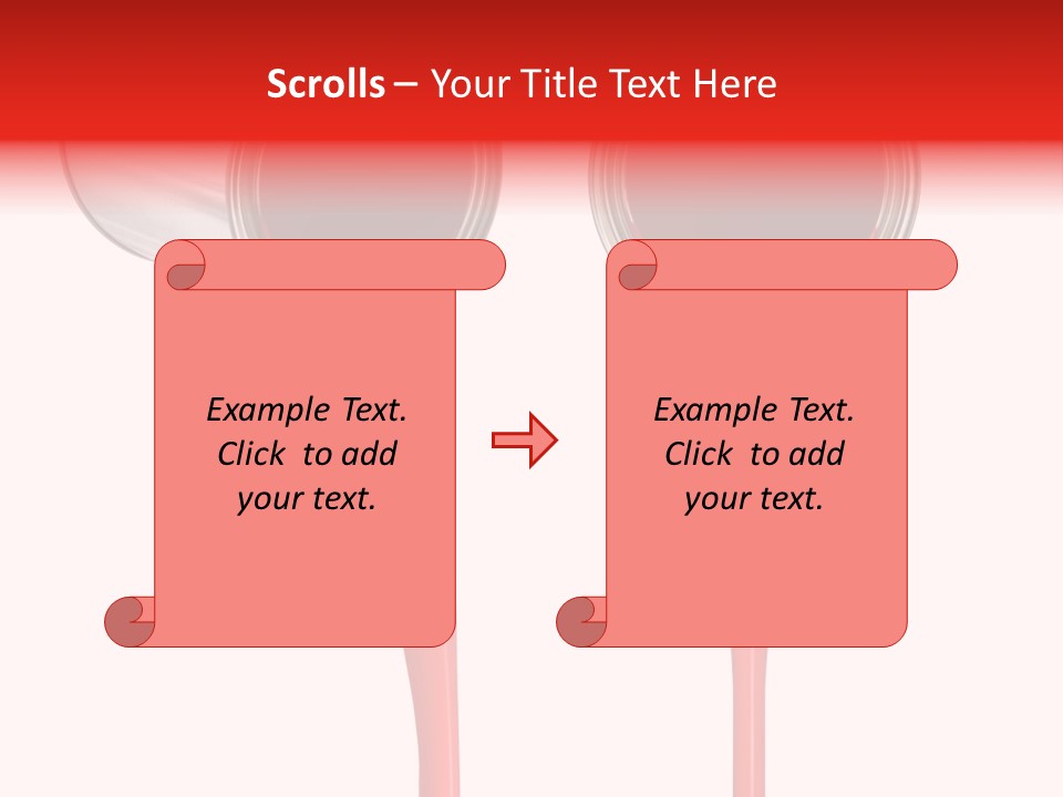 Pouring Drop Front View PowerPoint Template