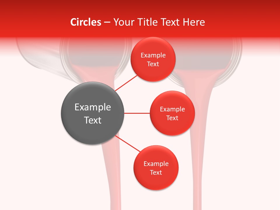 Pouring Drop Front View PowerPoint Template