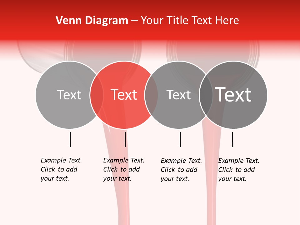 Pouring Drop Front View PowerPoint Template