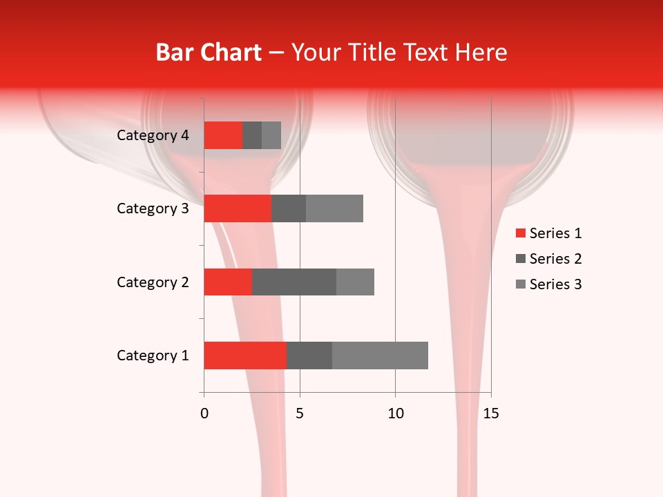 Pouring Drop Front View PowerPoint Template