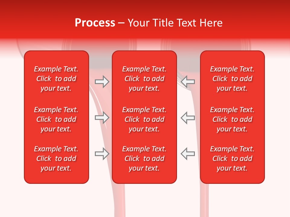 Pouring Drop Front View PowerPoint Template