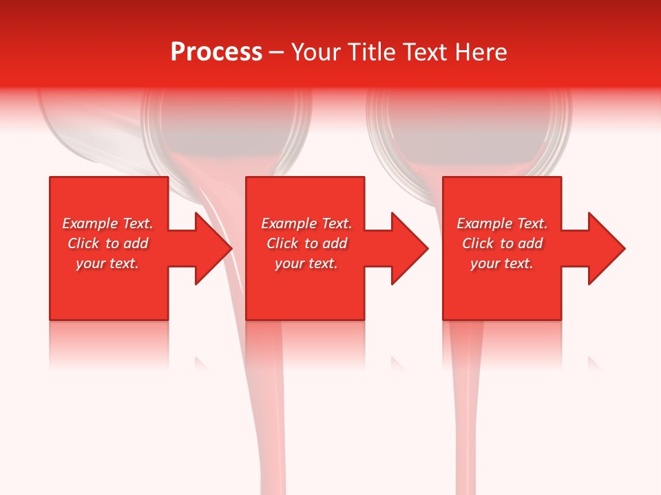 Pouring Drop Front View PowerPoint Template