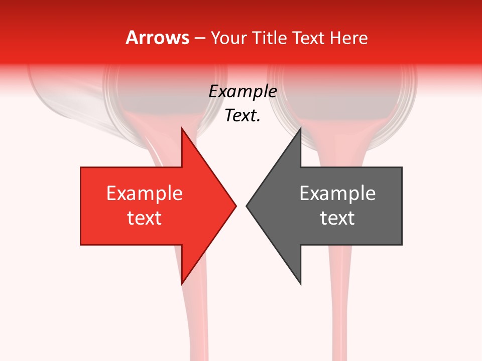 Pouring Drop Front View PowerPoint Template