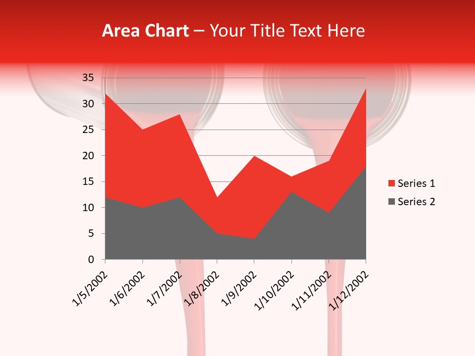 Pouring Drop Front View PowerPoint Template