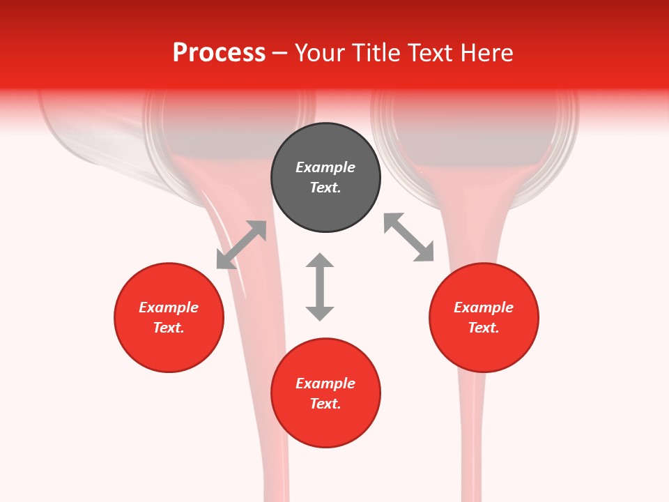 Pouring Drop Front View PowerPoint Template