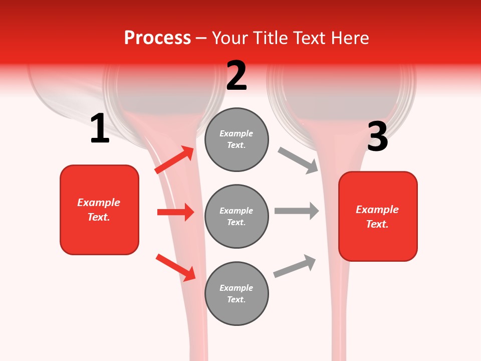 Pouring Drop Front View PowerPoint Template