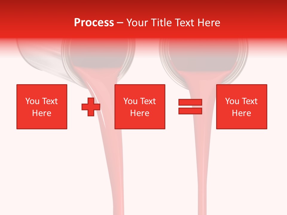 Pouring Drop Front View PowerPoint Template