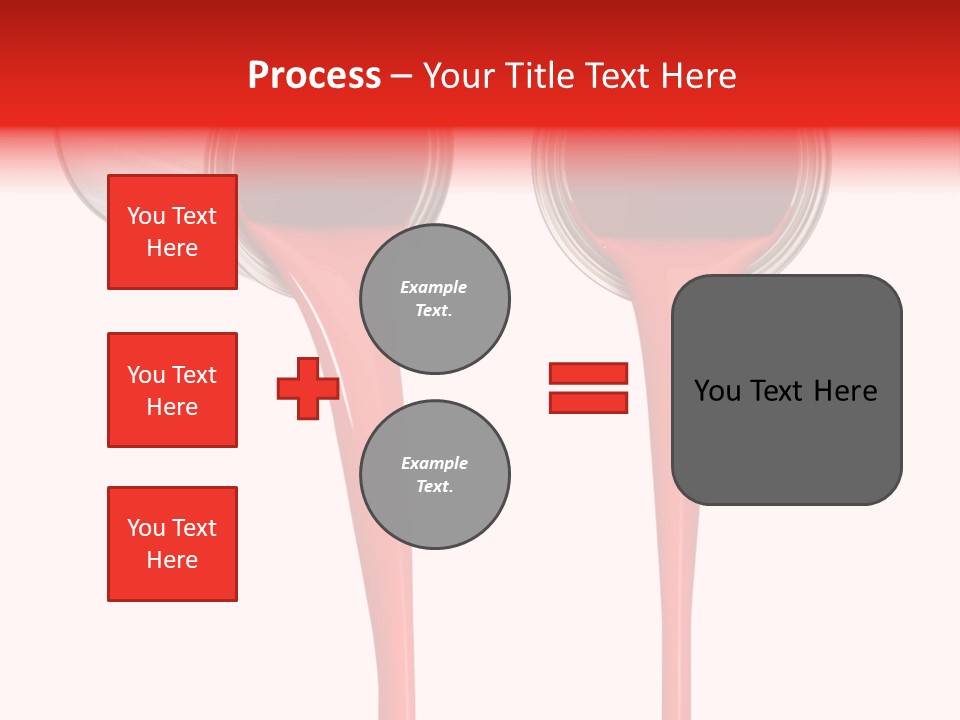 Pouring Drop Front View PowerPoint Template