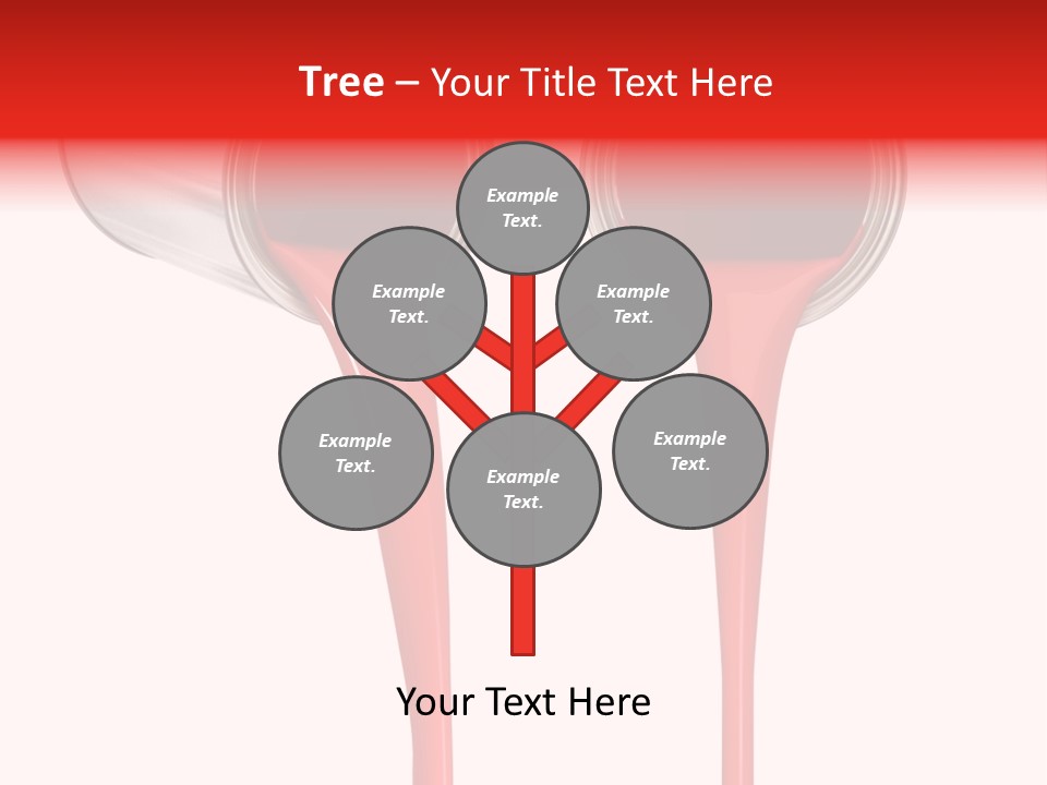Pouring Drop Front View PowerPoint Template