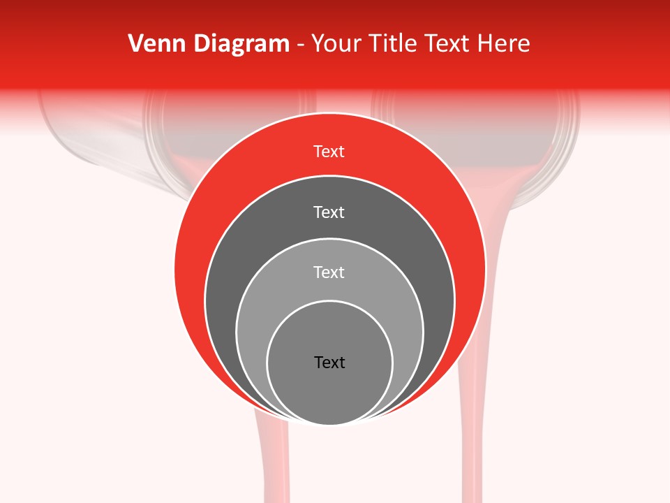 Pouring Drop Front View PowerPoint Template