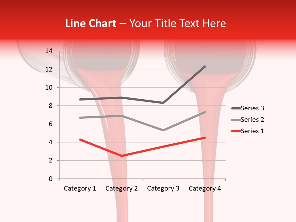 Pouring Drop Front View PowerPoint Template
