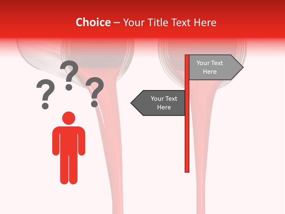 Pouring Drop Front View PowerPoint Template