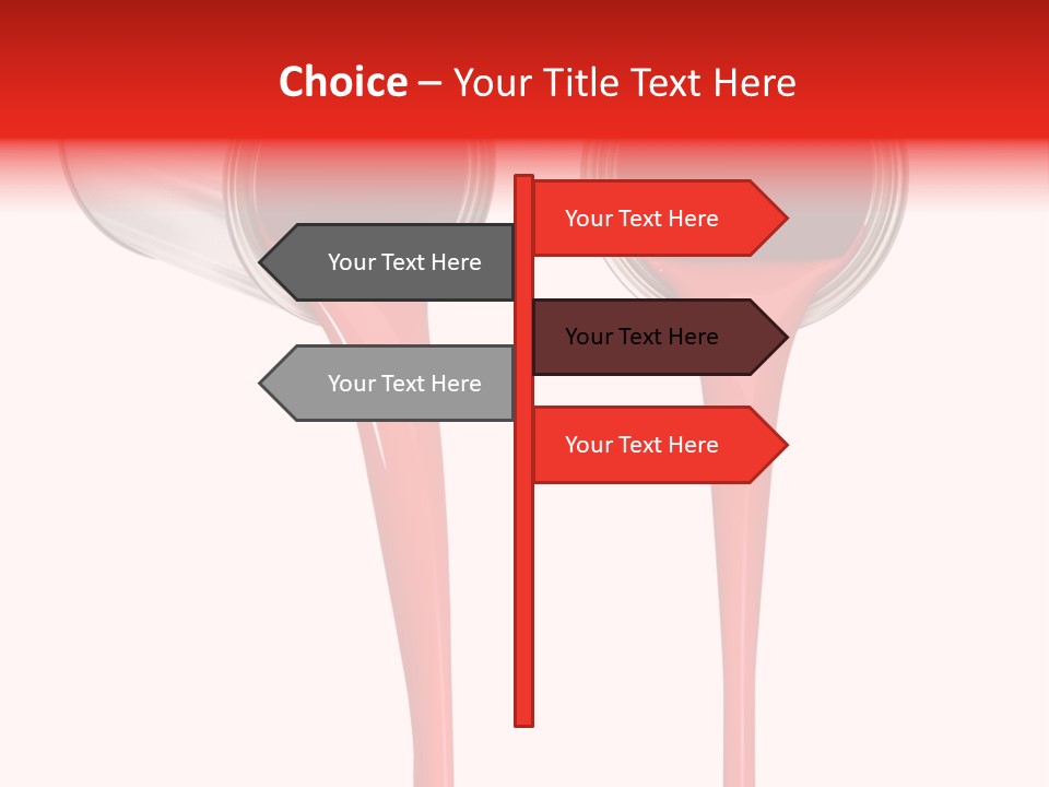 Pouring Drop Front View PowerPoint Template