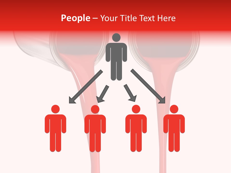 Pouring Drop Front View PowerPoint Template