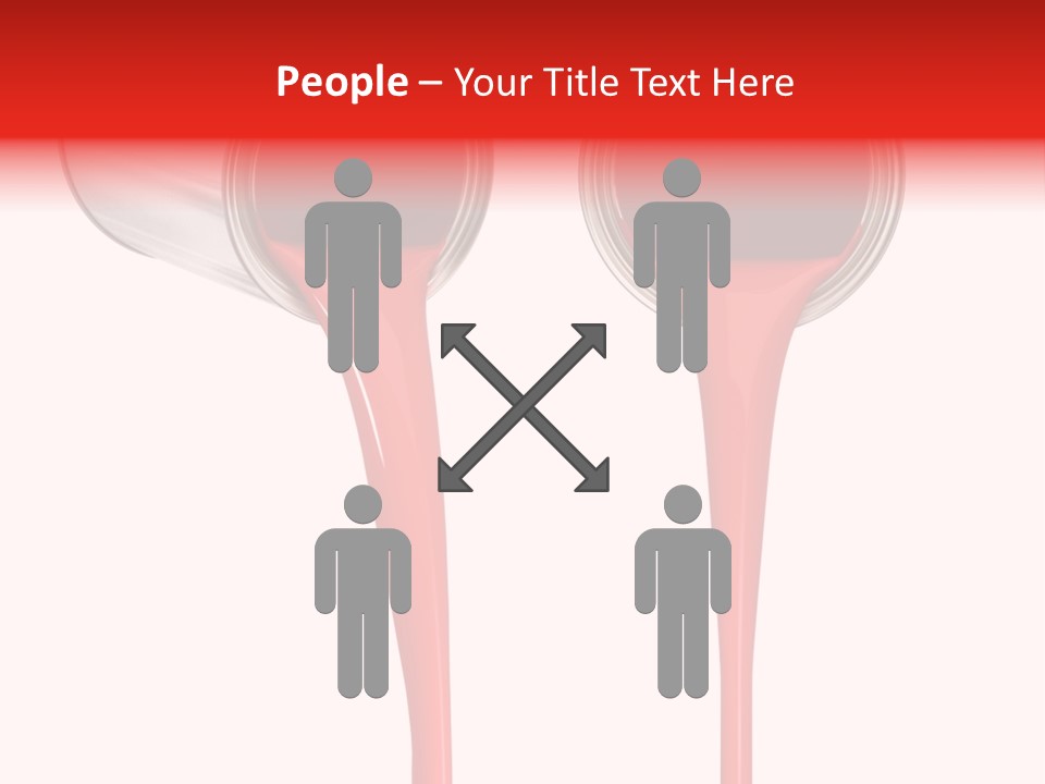 Pouring Drop Front View PowerPoint Template