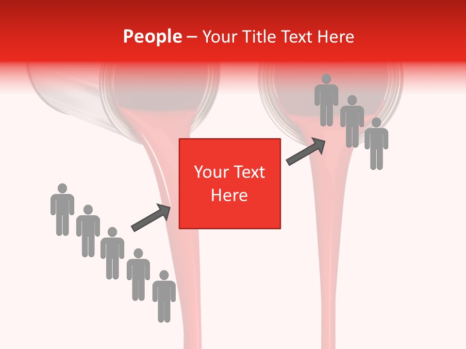 Pouring Drop Front View PowerPoint Template