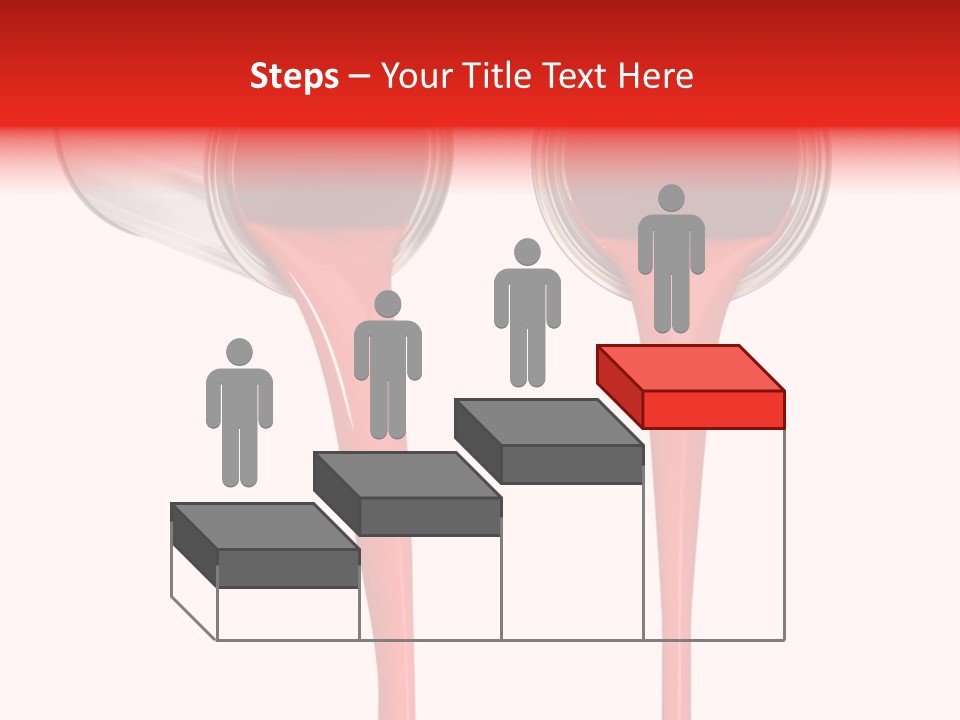 Pouring Drop Front View PowerPoint Template