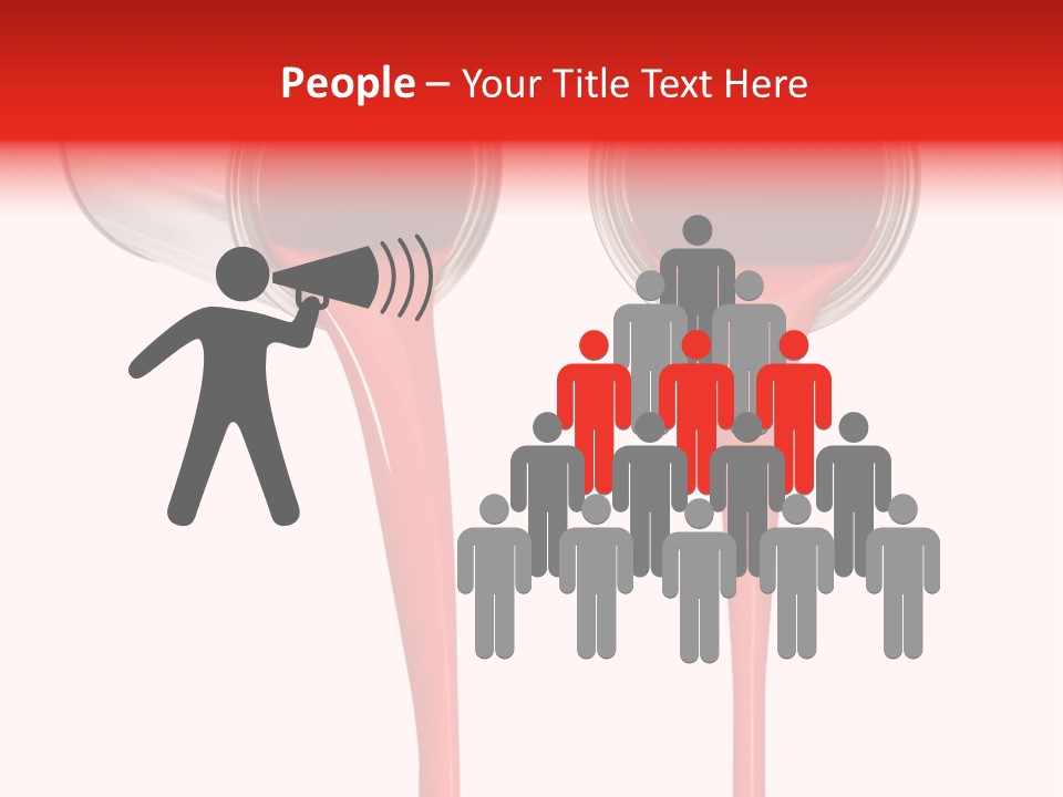 Pouring Drop Front View PowerPoint Template