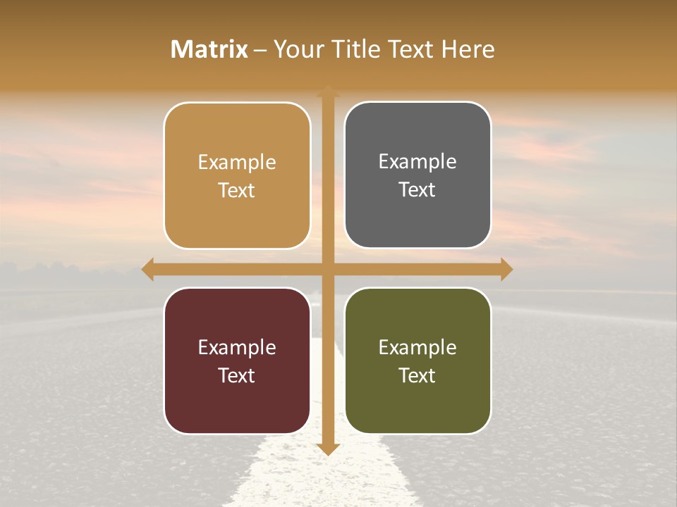 Colour Colorful Route PowerPoint Template