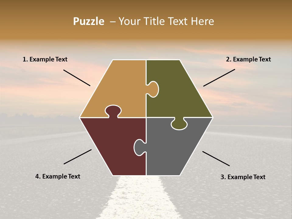 Colour Colorful Route PowerPoint Template