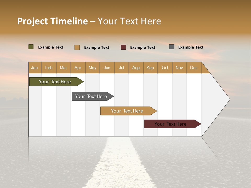 Colour Colorful Route PowerPoint Template