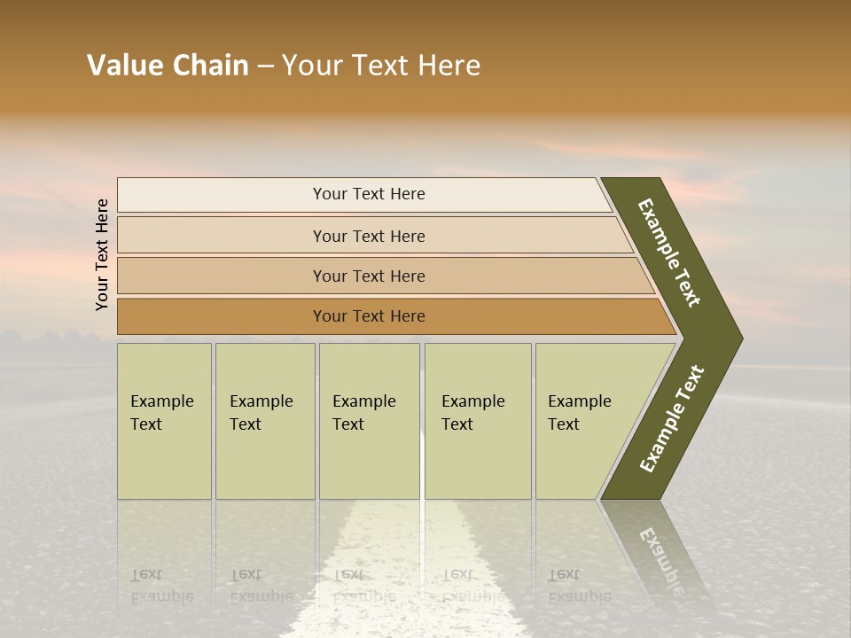 Colour Colorful Route PowerPoint Template