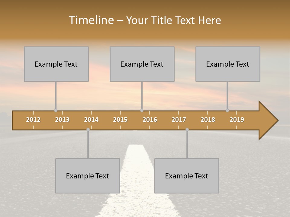 Colour Colorful Route PowerPoint Template