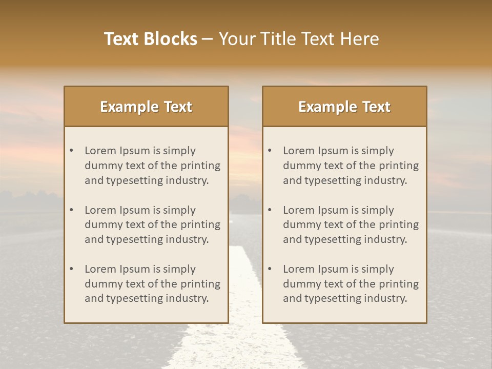 Colour Colorful Route PowerPoint Template