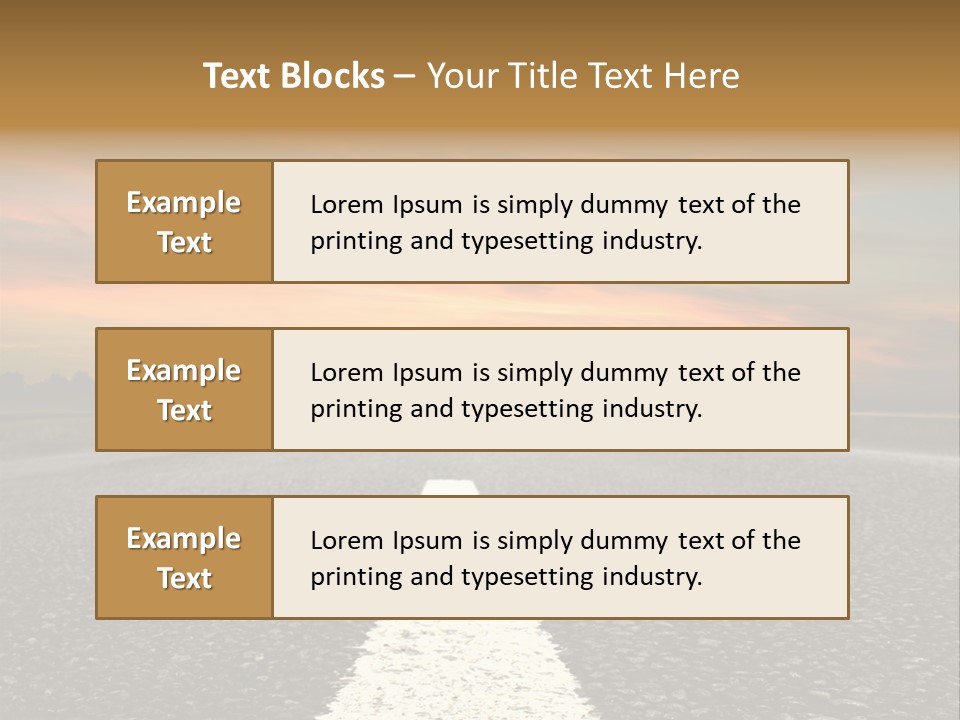 Colour Colorful Route PowerPoint Template
