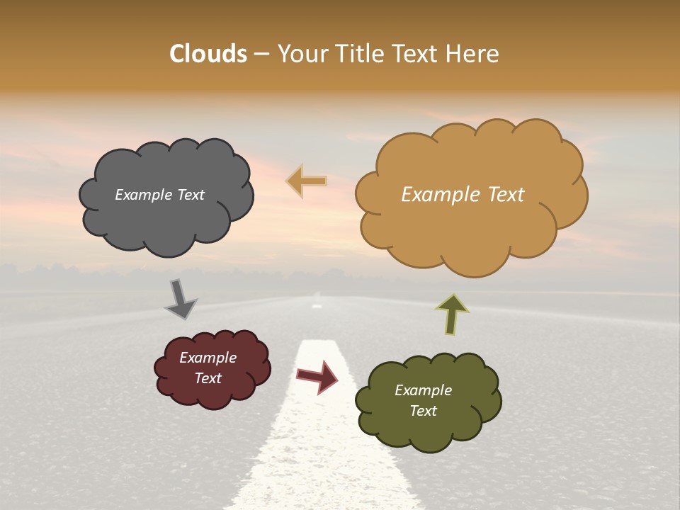 Colour Colorful Route PowerPoint Template