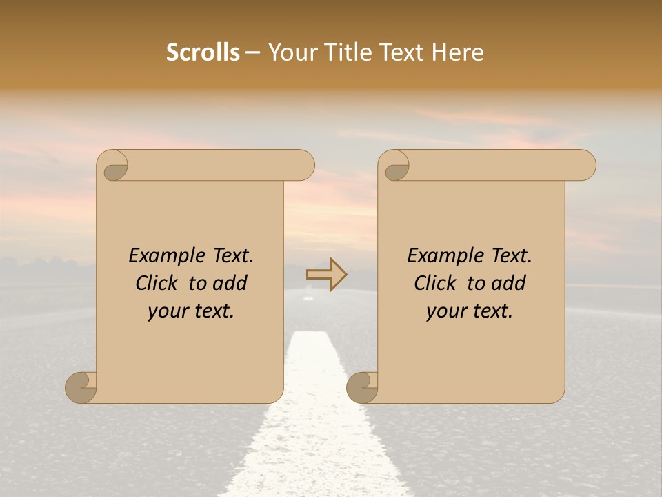 Colour Colorful Route PowerPoint Template