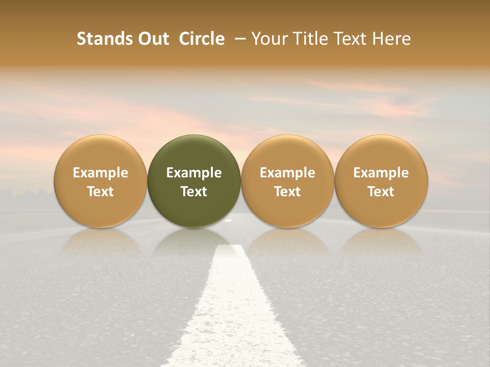 Colour Colorful Route PowerPoint Template