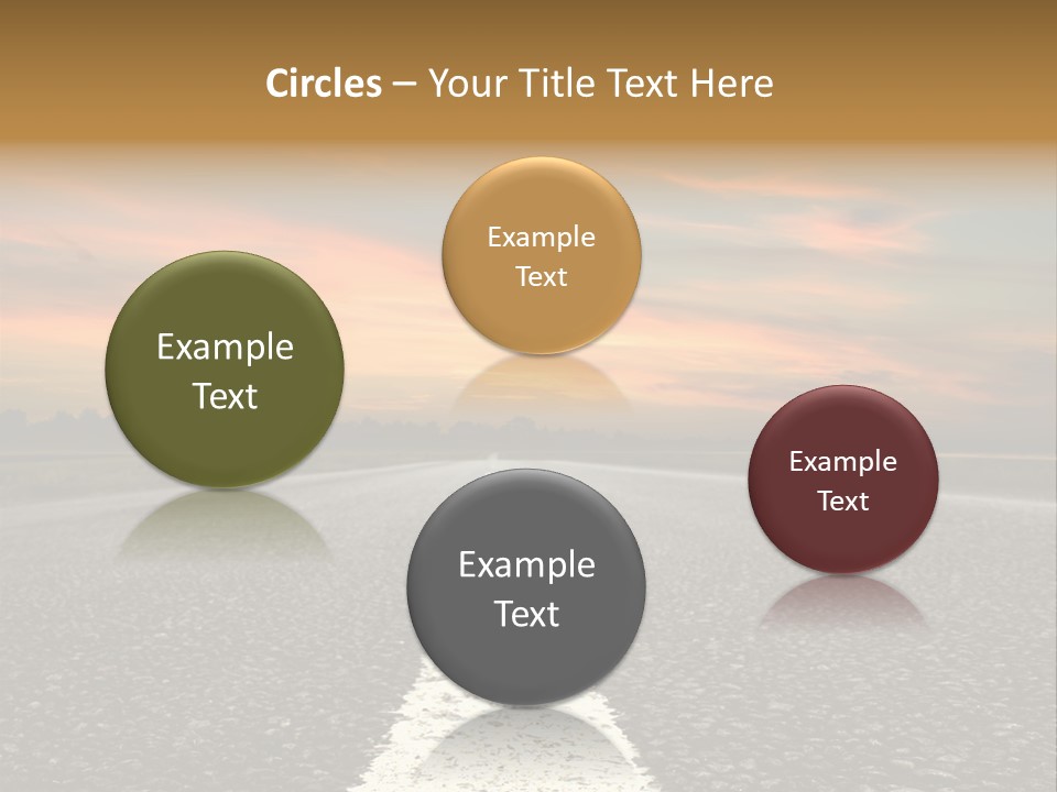 Colour Colorful Route PowerPoint Template