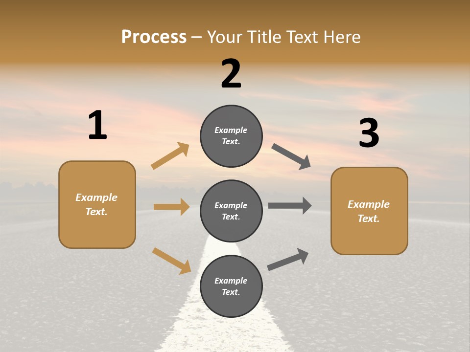 Colour Colorful Route PowerPoint Template