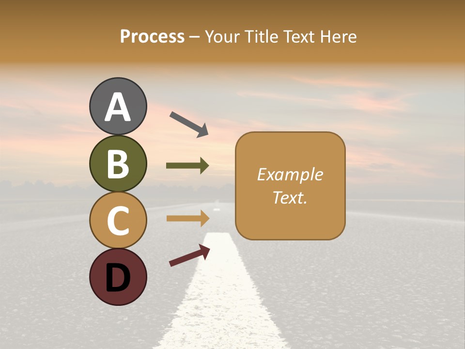 Colour Colorful Route PowerPoint Template