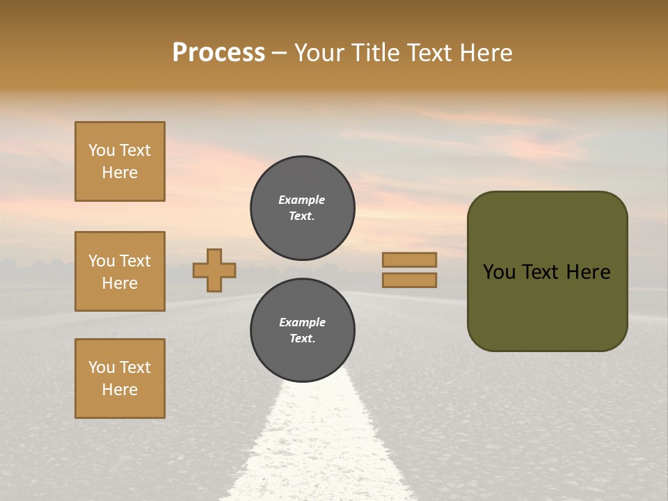 Colour Colorful Route PowerPoint Template