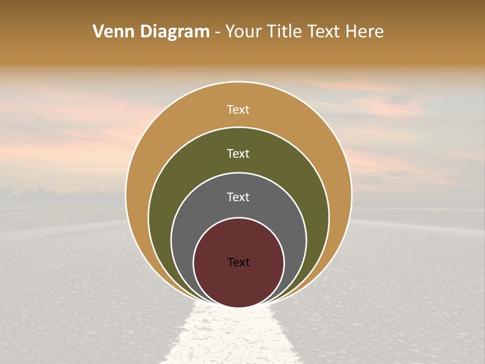 Colour Colorful Route PowerPoint Template