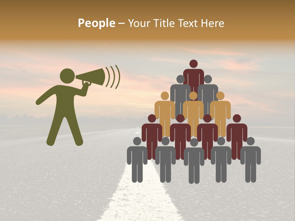 Colour Colorful Route PowerPoint Template