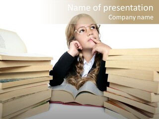 Beautiful Study Portrait PowerPoint Template