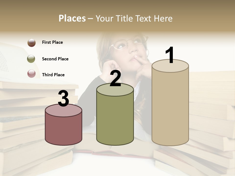 Beautiful Study Portrait PowerPoint Template