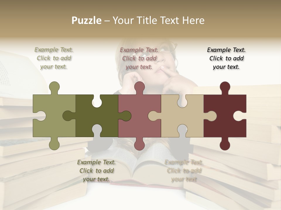 Beautiful Study Portrait PowerPoint Template