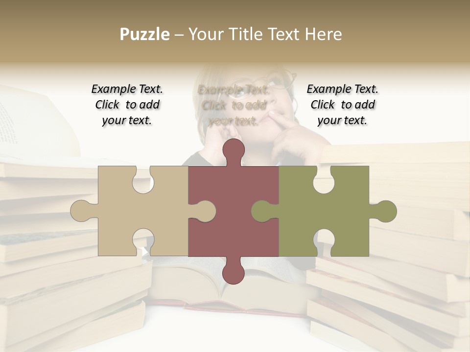 Beautiful Study Portrait PowerPoint Template