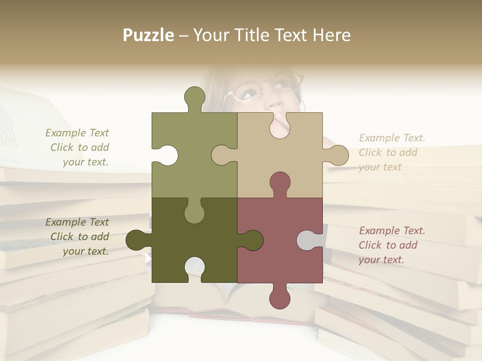 Beautiful Study Portrait PowerPoint Template