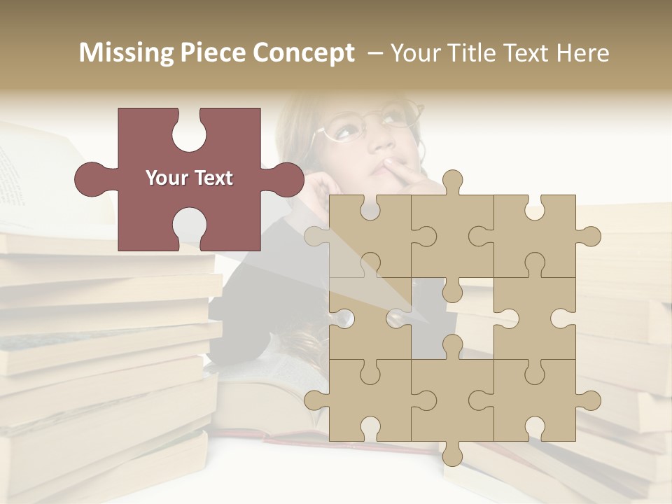 Beautiful Study Portrait PowerPoint Template