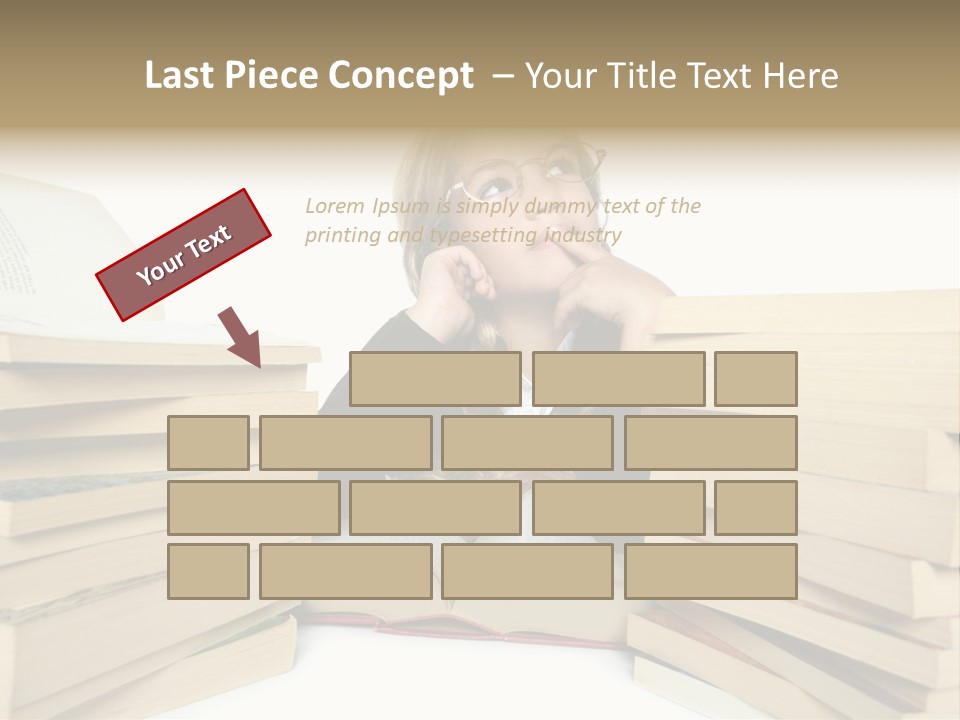 Beautiful Study Portrait PowerPoint Template